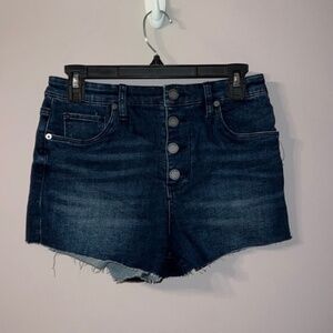 NWT [BlankNYC] the Lenox high rise navy blue Jean shorts 27